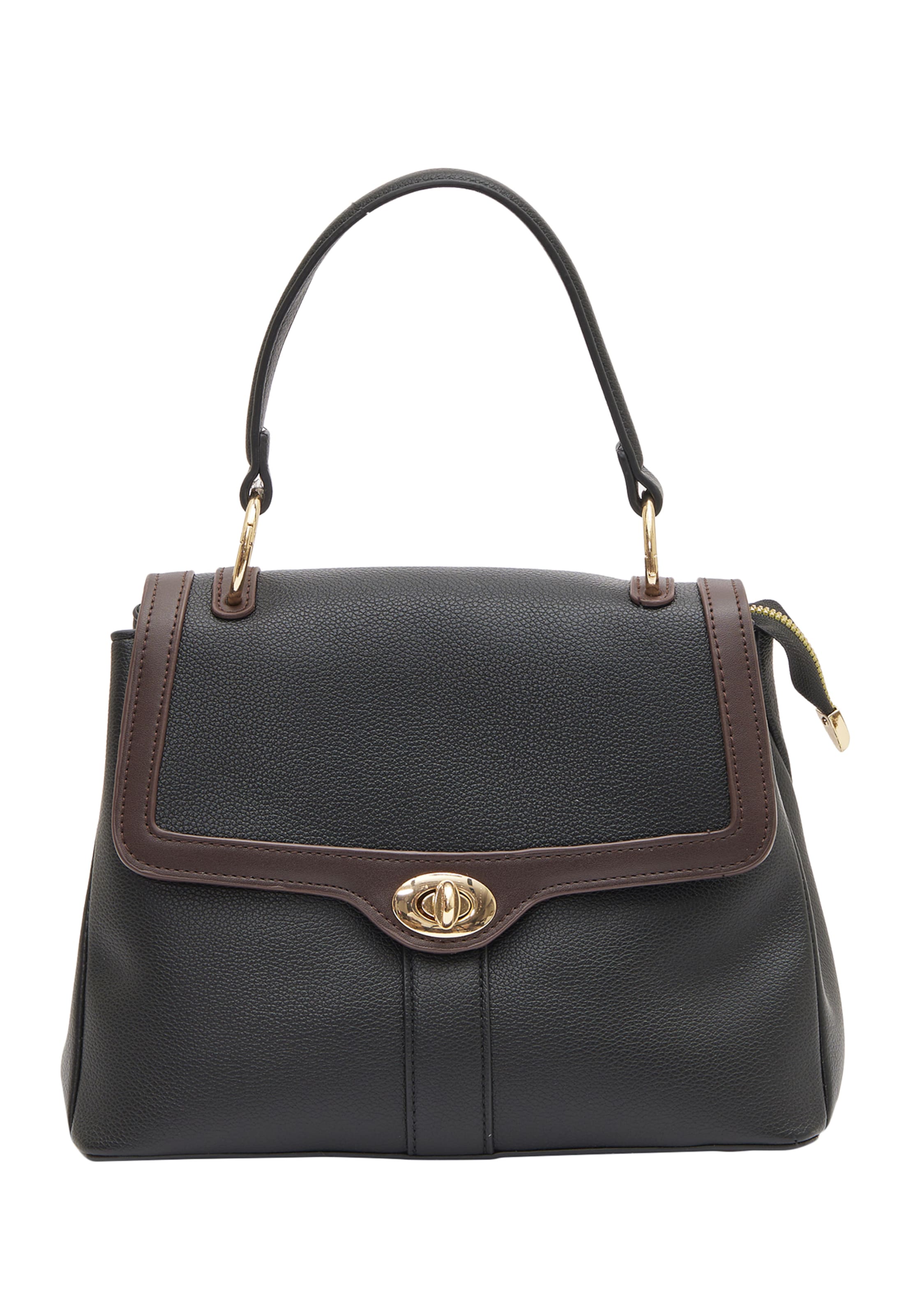 Usha Handtas in Zwart: voorkant