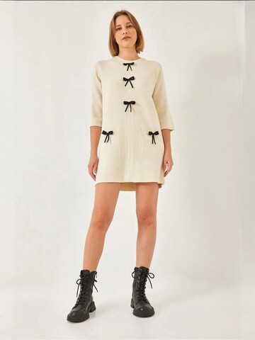 Bianco Lucci - Vestido de malha em bege