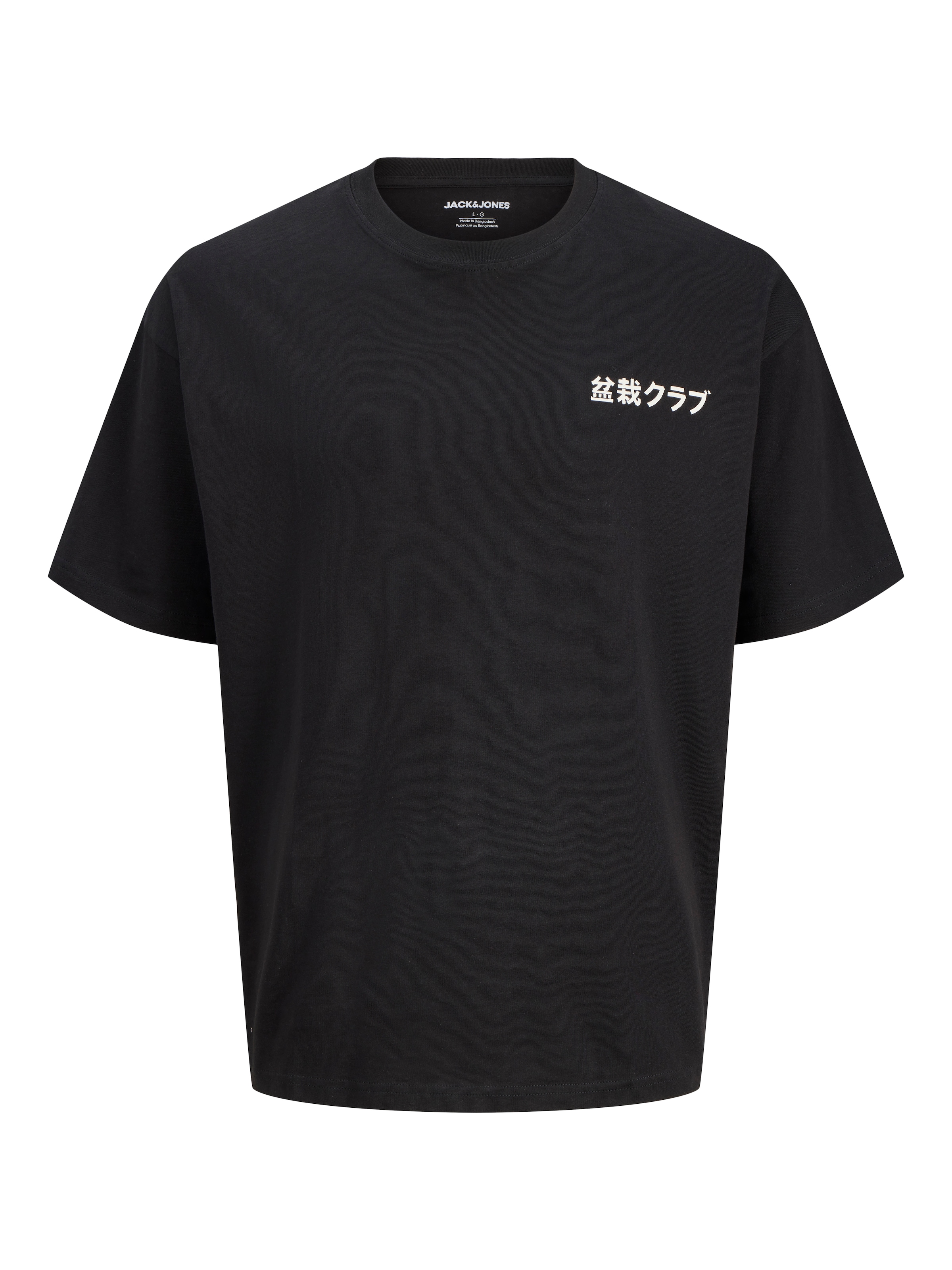 JACK & JONES T-Shirt 'JJDYLAN' in Schwarz: Vorderseite