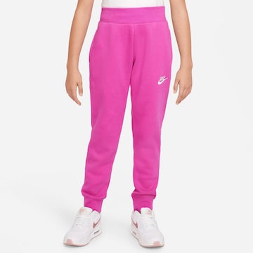 Nike Sportswear Tapered Pants 'NSW CLUB FLEECE' in Pink: front