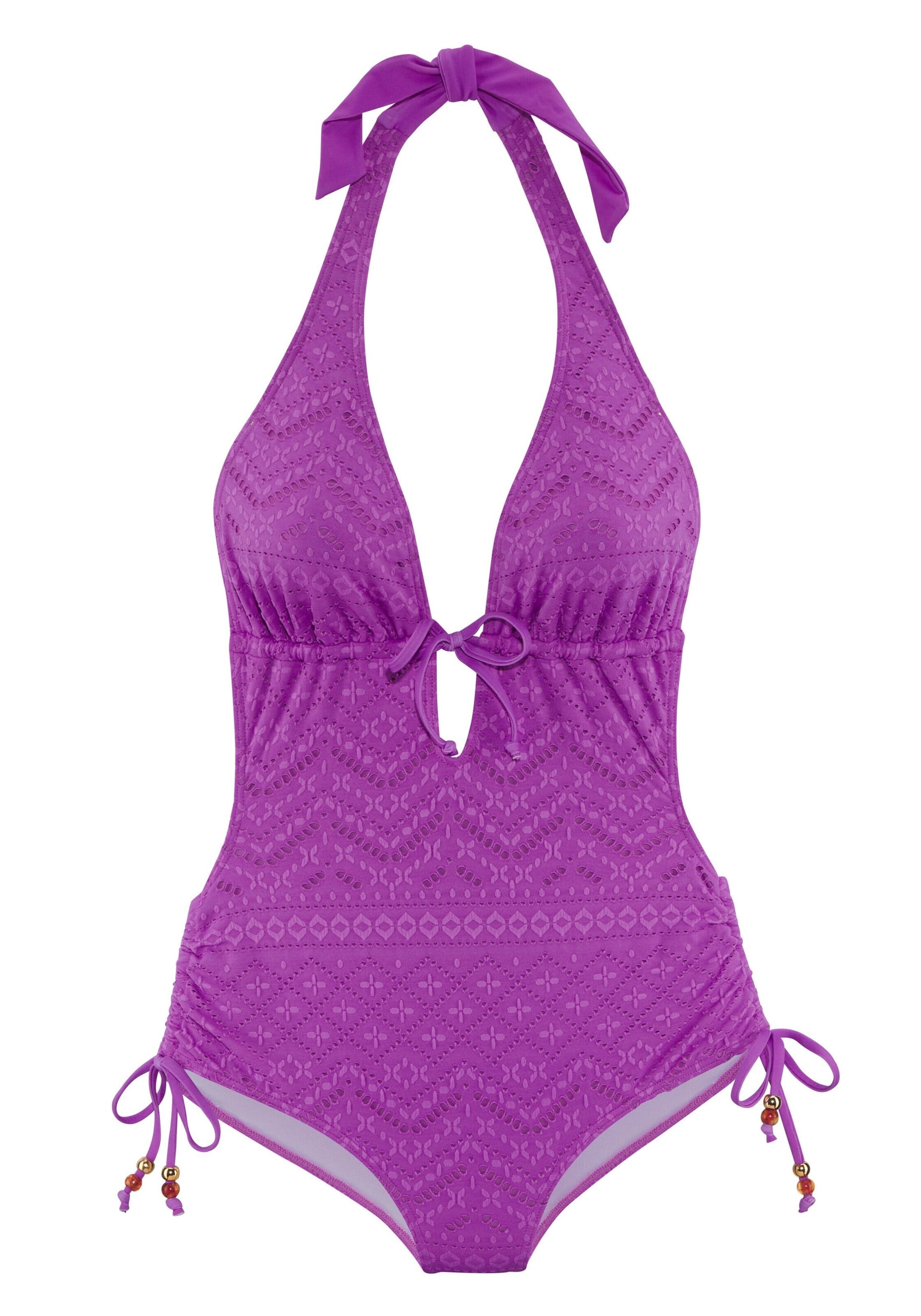 LASCANA Ujumistrikoo, värv lilla: eest vaates