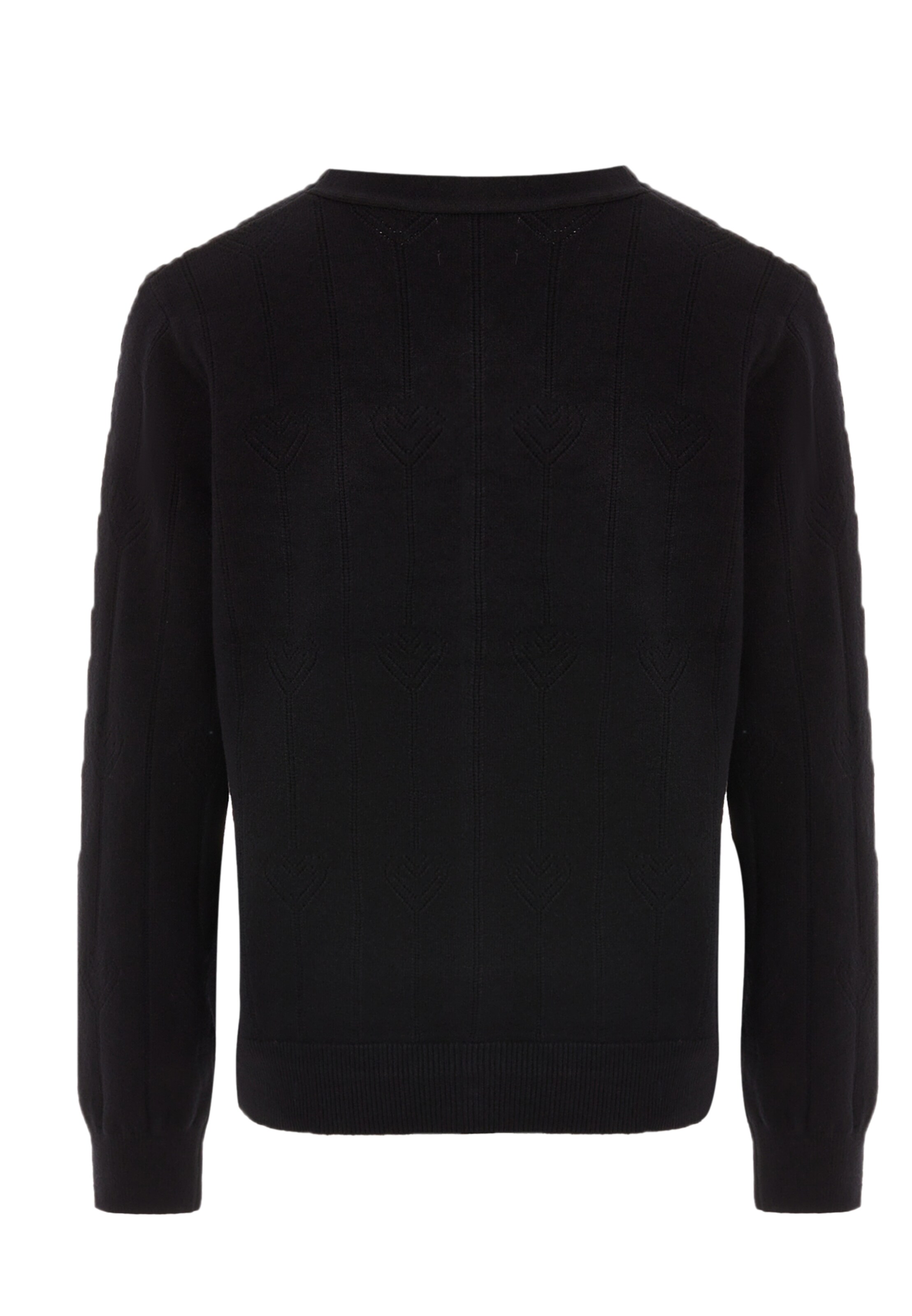 SANIKA Strickjacke in Schwarz