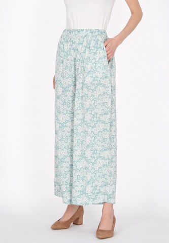 Usha Loosefit Broek in Blauw: voorkant