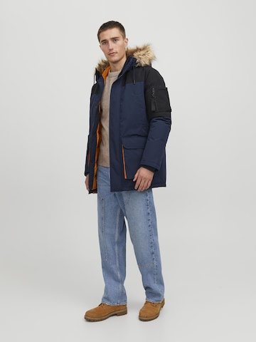 Parka invernale 'Saker' di JACK & JONES in blu