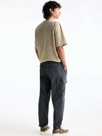 Pull&Bear Tapered Cargobukser i grå