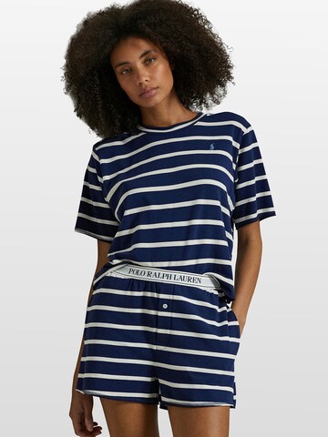 Polo Ralph Lauren Pajama ' Club Terry ' in Blue: front
