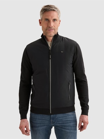 Giacchetta 'Cardigan in cotton/modal with zipper closure' di VANGUARD in blu: frontale