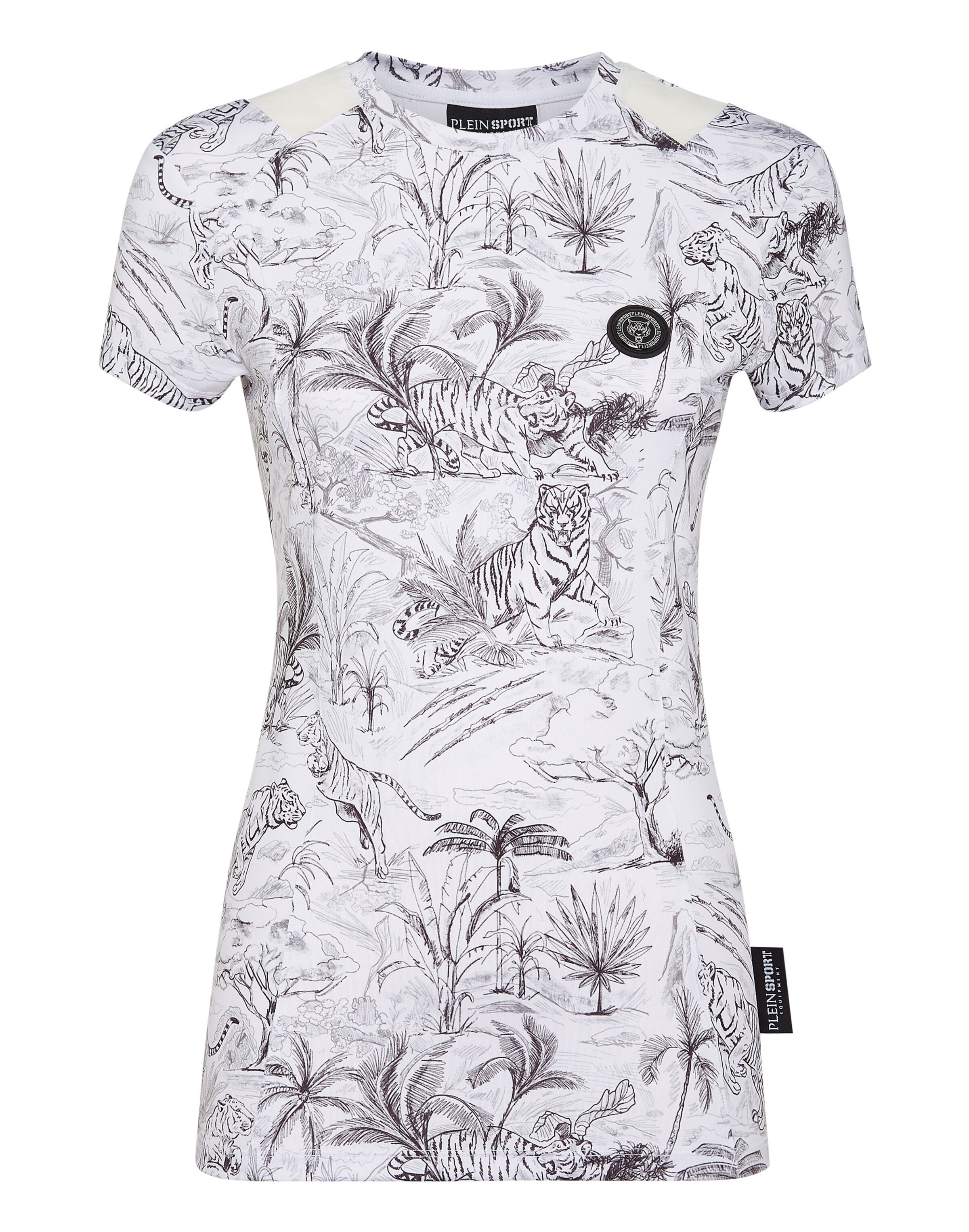 Plein Sport Camisa em cinzento escuro / preto / branco, Vista do artigo