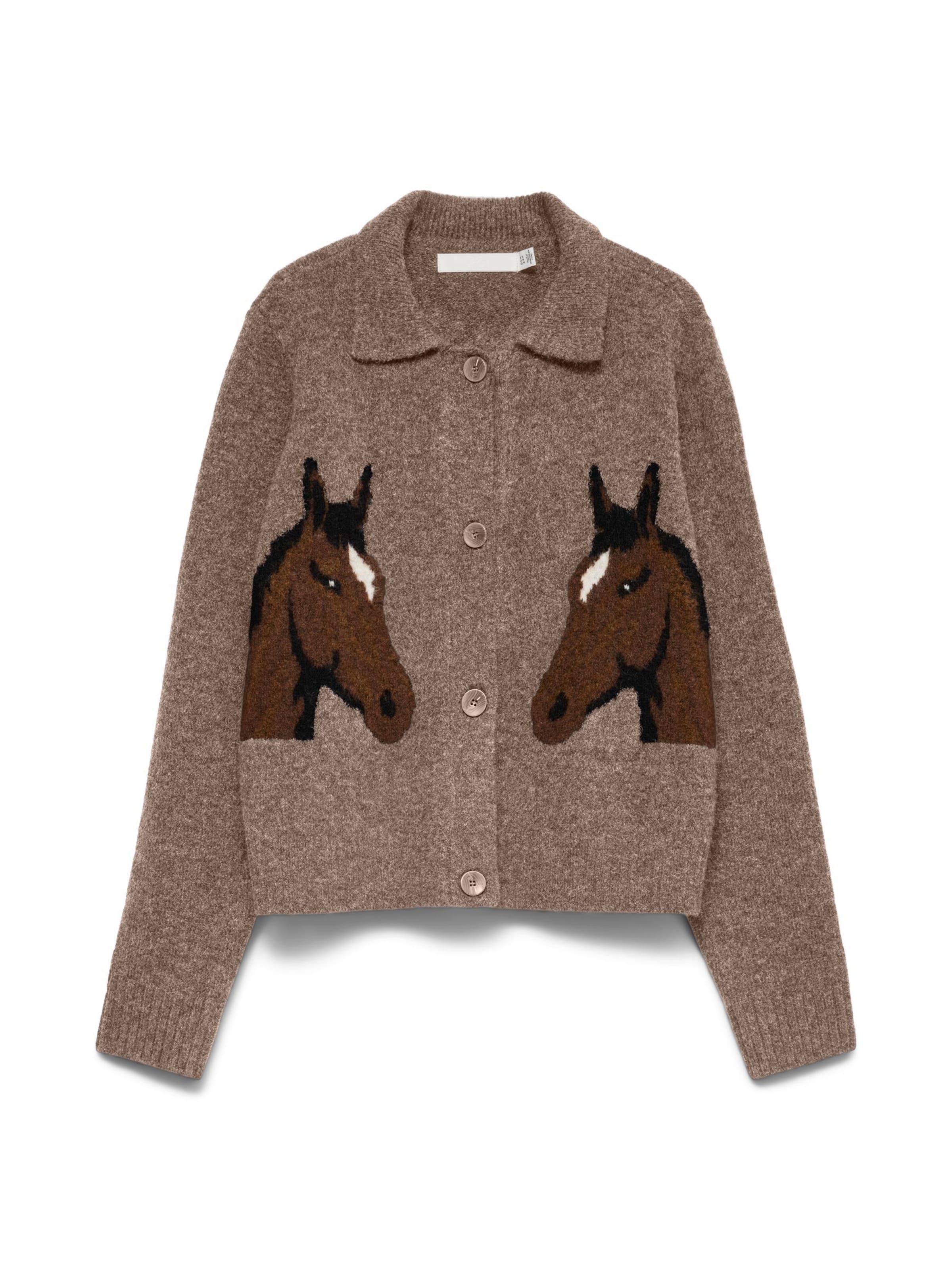 Cardigan 'VMCavallo' VERO MODA en beige : devant