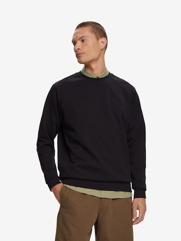 ESPRIT Sweatshirt in Zwart: voorkant