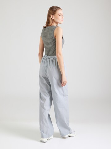 PIECES Wide leg Broek 'PCFeline' in Blauw