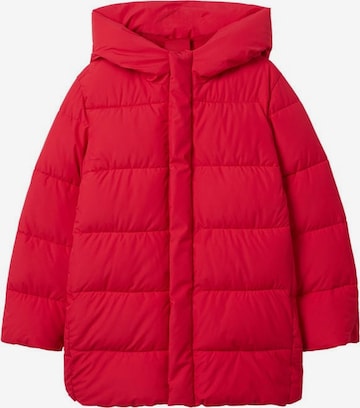 Manteau d’hiver MANGO en rouge : devant