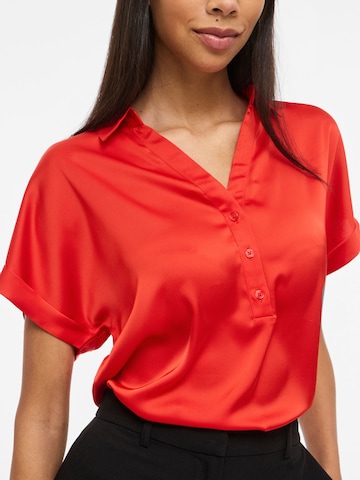 Chemisier 'VIEnna Ravenna' VILA en rouge