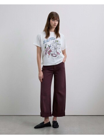 T-shirt 'Lucky' Scalpers en blanc : devant