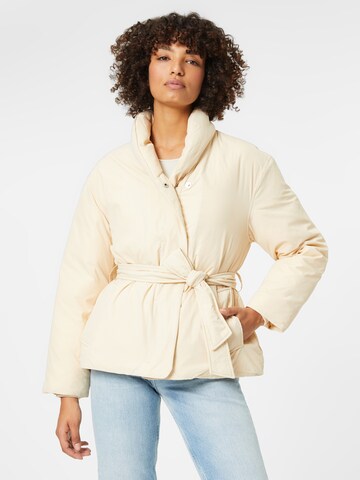 Calvin Klein Zimná bunda - Béžová: predná strana
