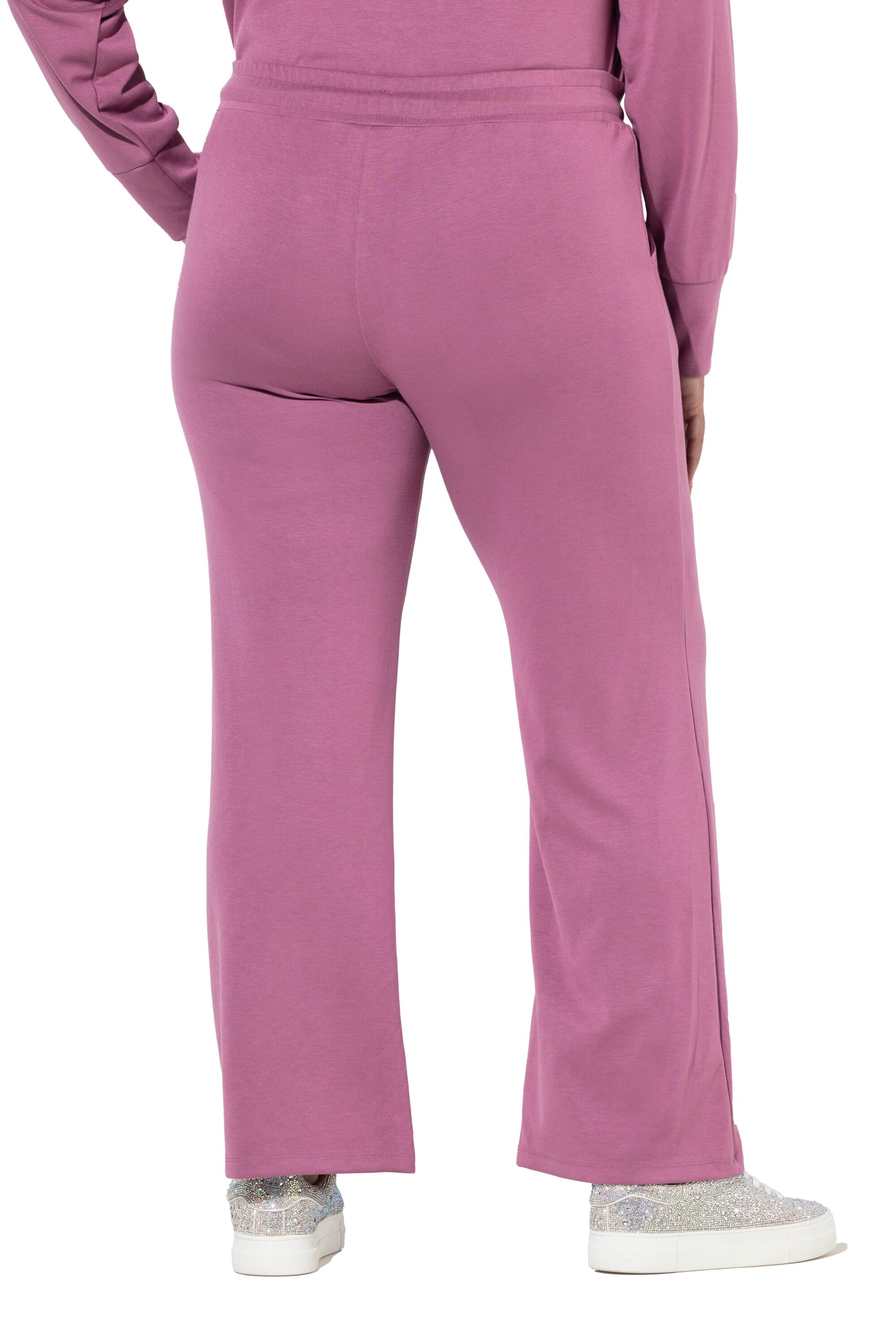 Ulla Popken Wide leg Broek in Roze