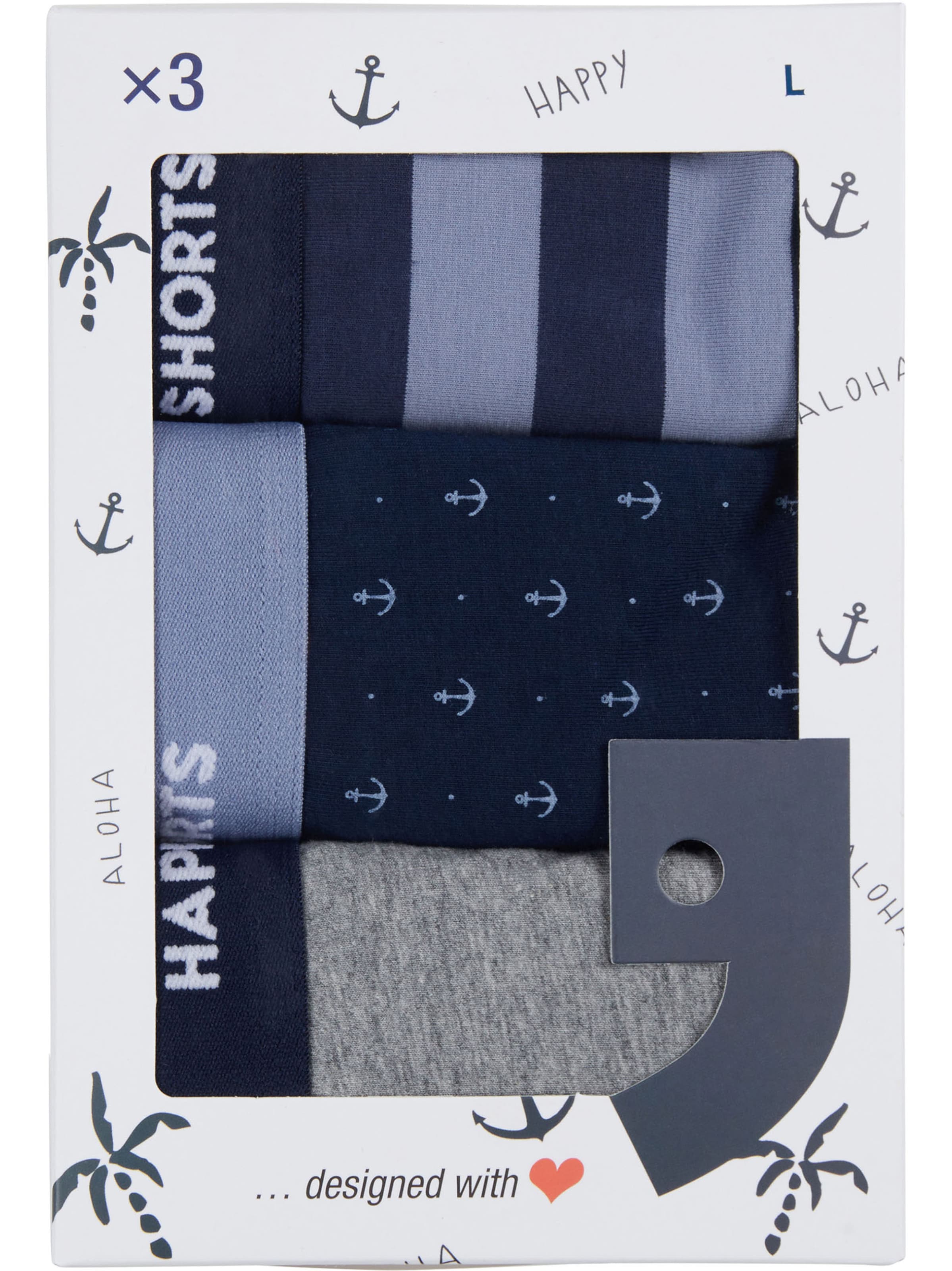 Happy Shorts - Boxers ' Camou-Prints ' em mistura de cores