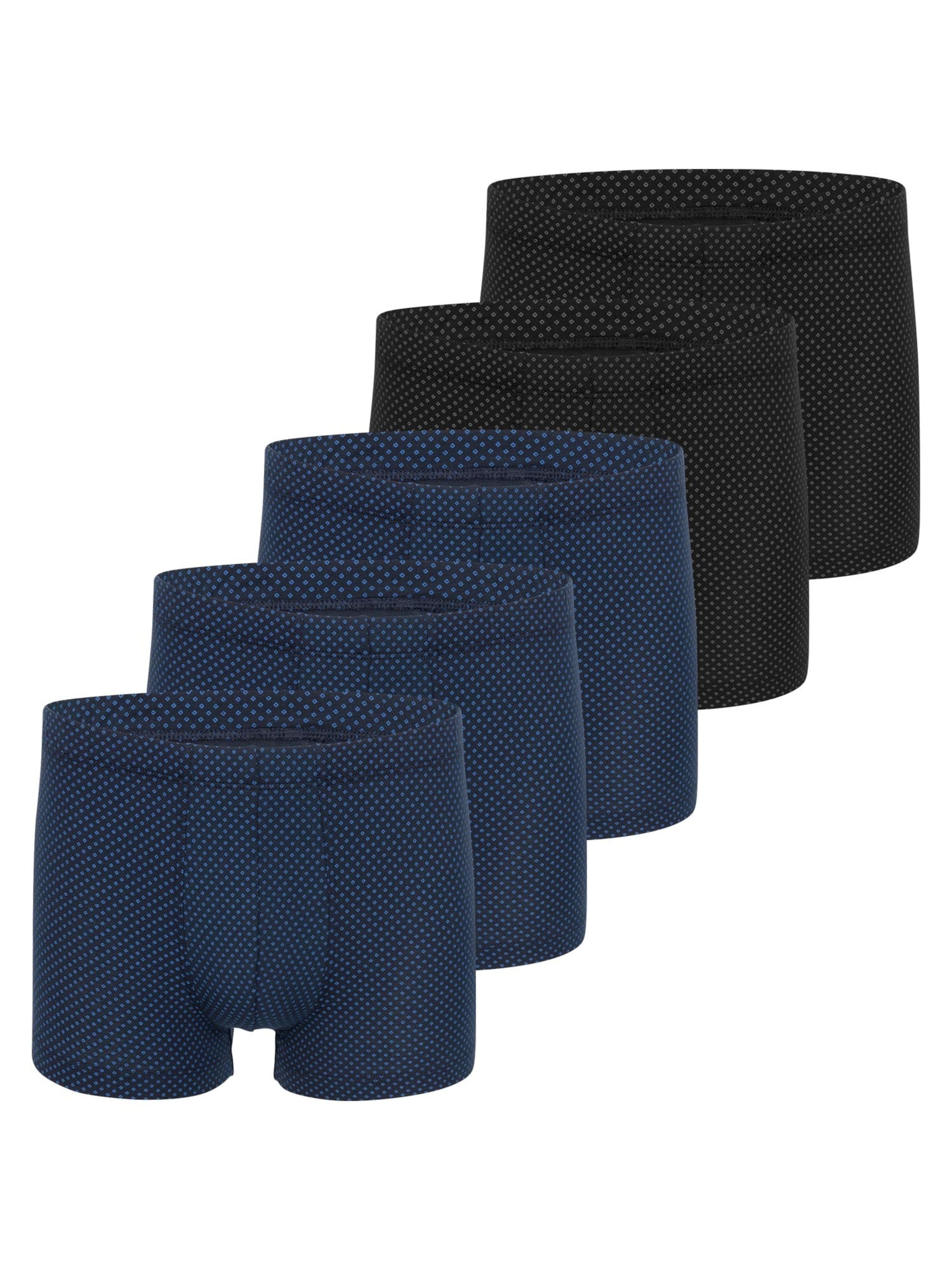 SCHIESSER Boxershorts 'Cotton Casual Organic Cotton' in Blauw: voorkant