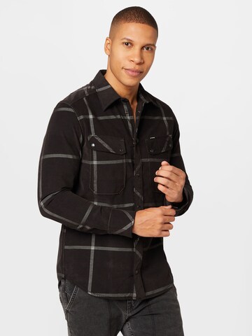 G-Star RAW - Ajuste estrecho Camisa en negro: frente