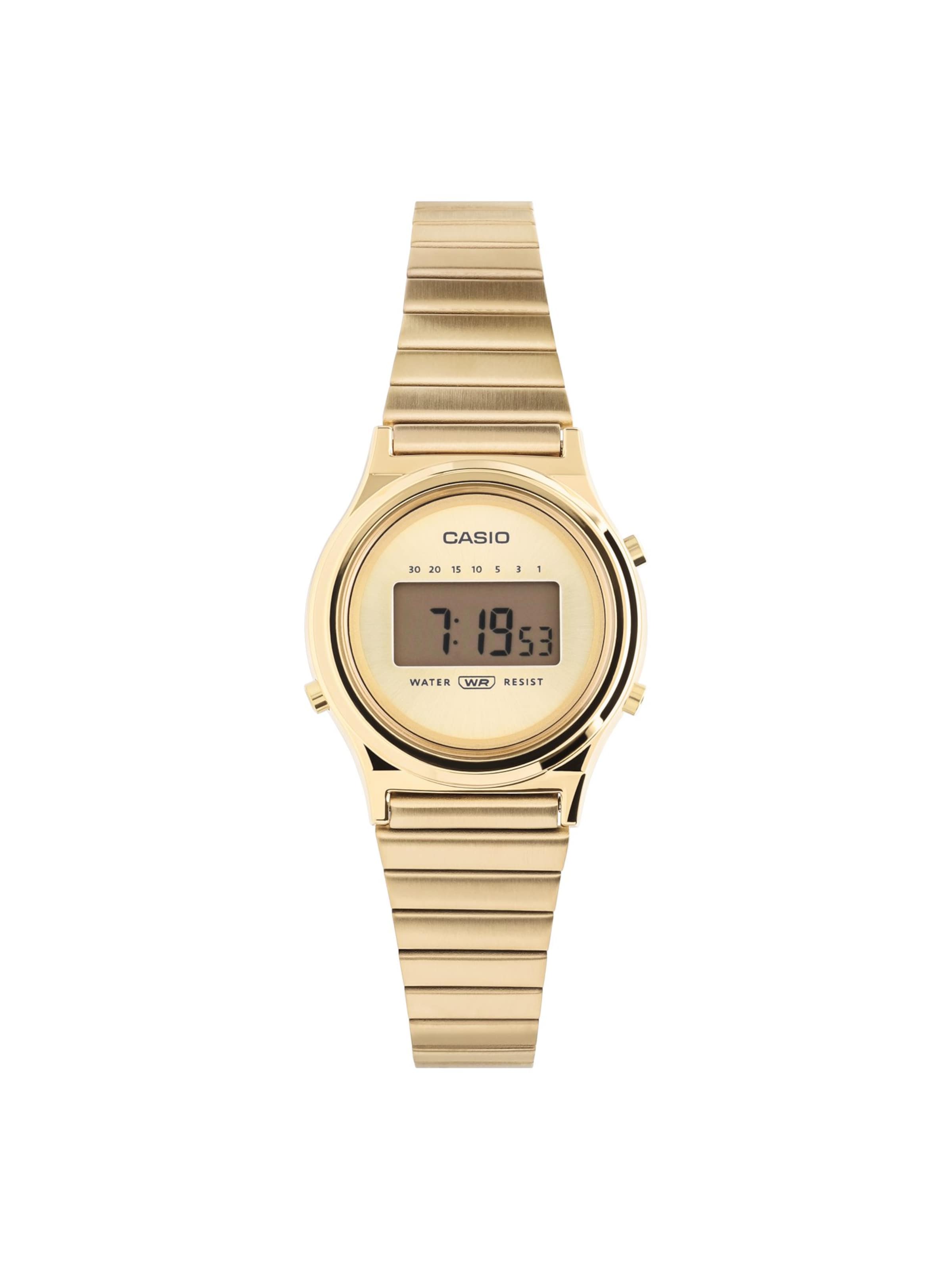 CASIO Digital Watch in Gold: front