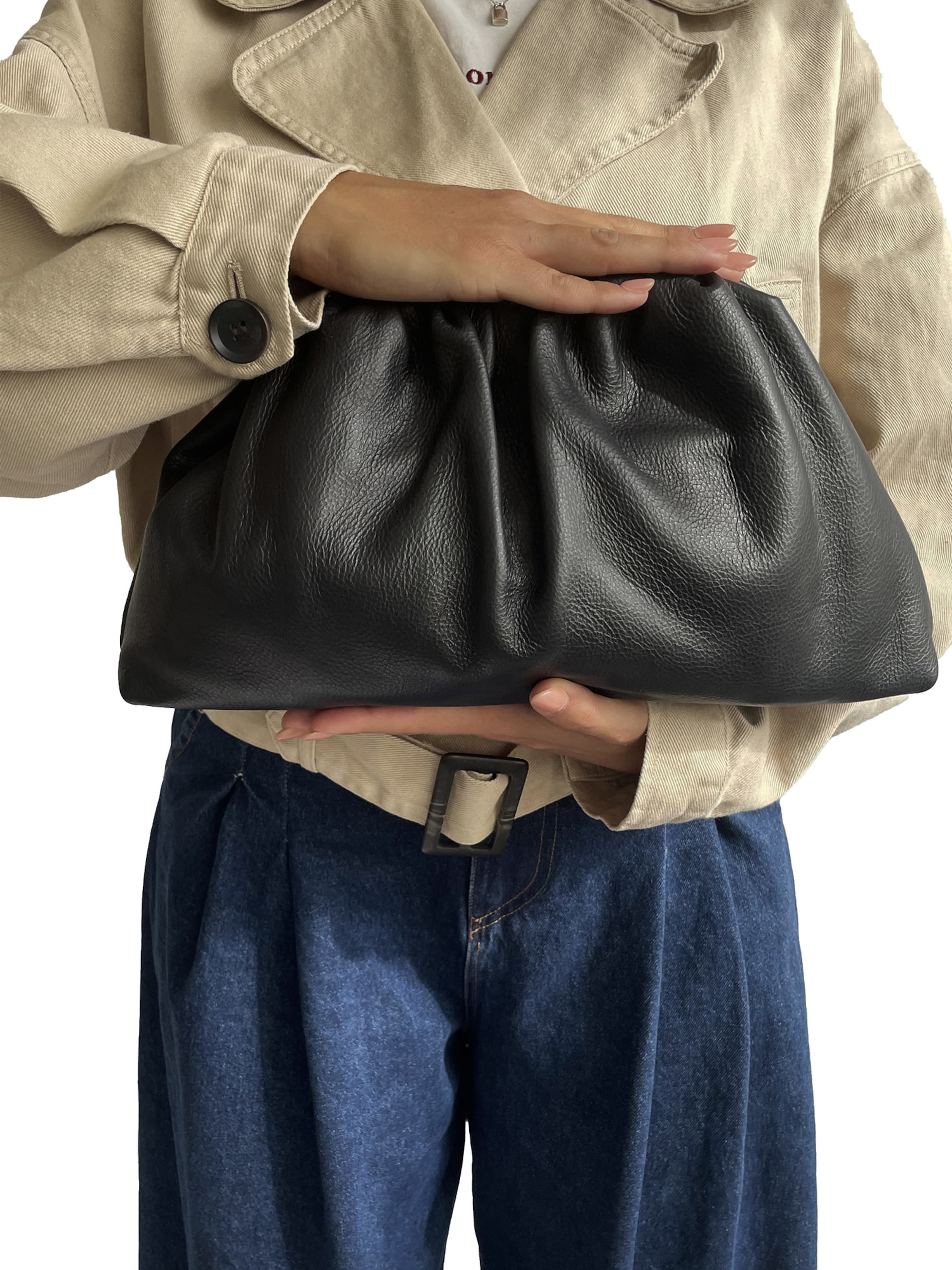 Sac d’ordinateur portable CHICCA BORSE en noir : devant