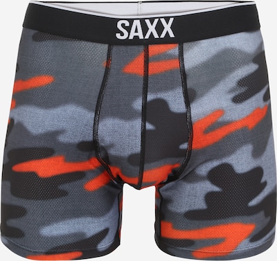 SAXX Sportske gaće 'VOLT' u siva / antracit siva / tamo siva / narančasta, Pregled proizvoda