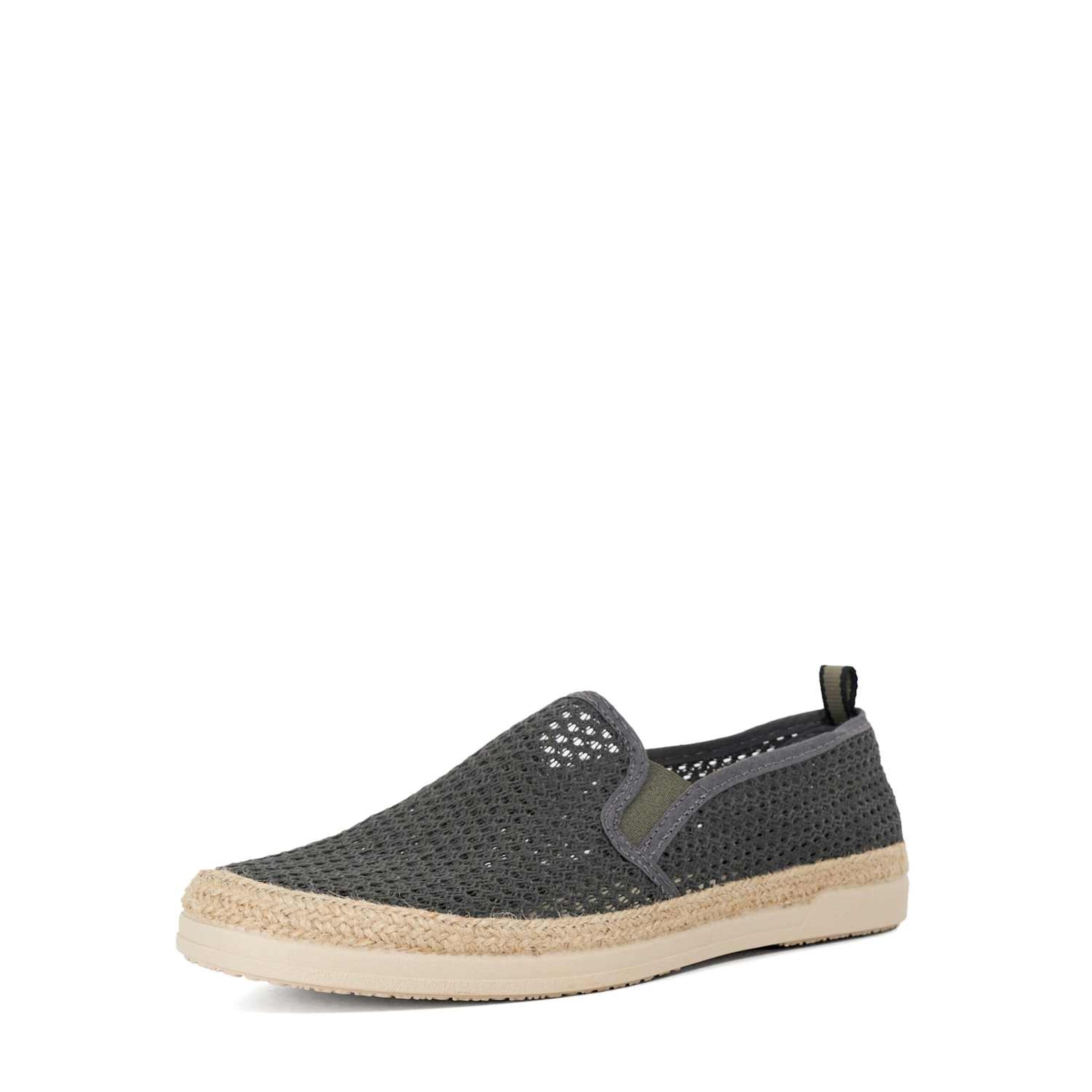 Dune LONDON Espadrilles 'Fisherr' in Grijs: voorkant