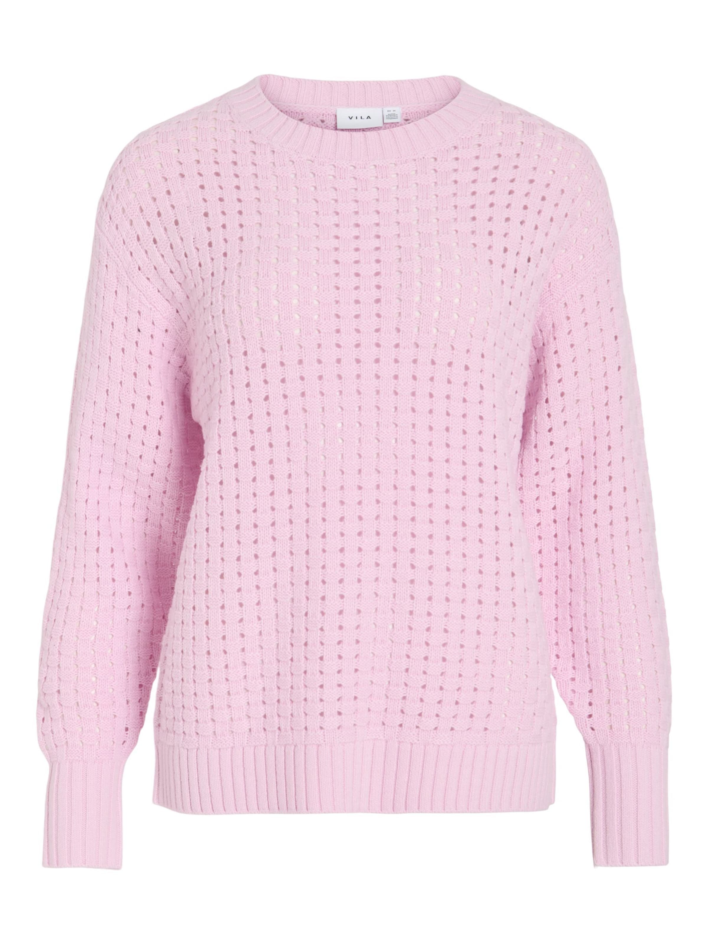 VILA Sweater 'VIOa' in Pink: front