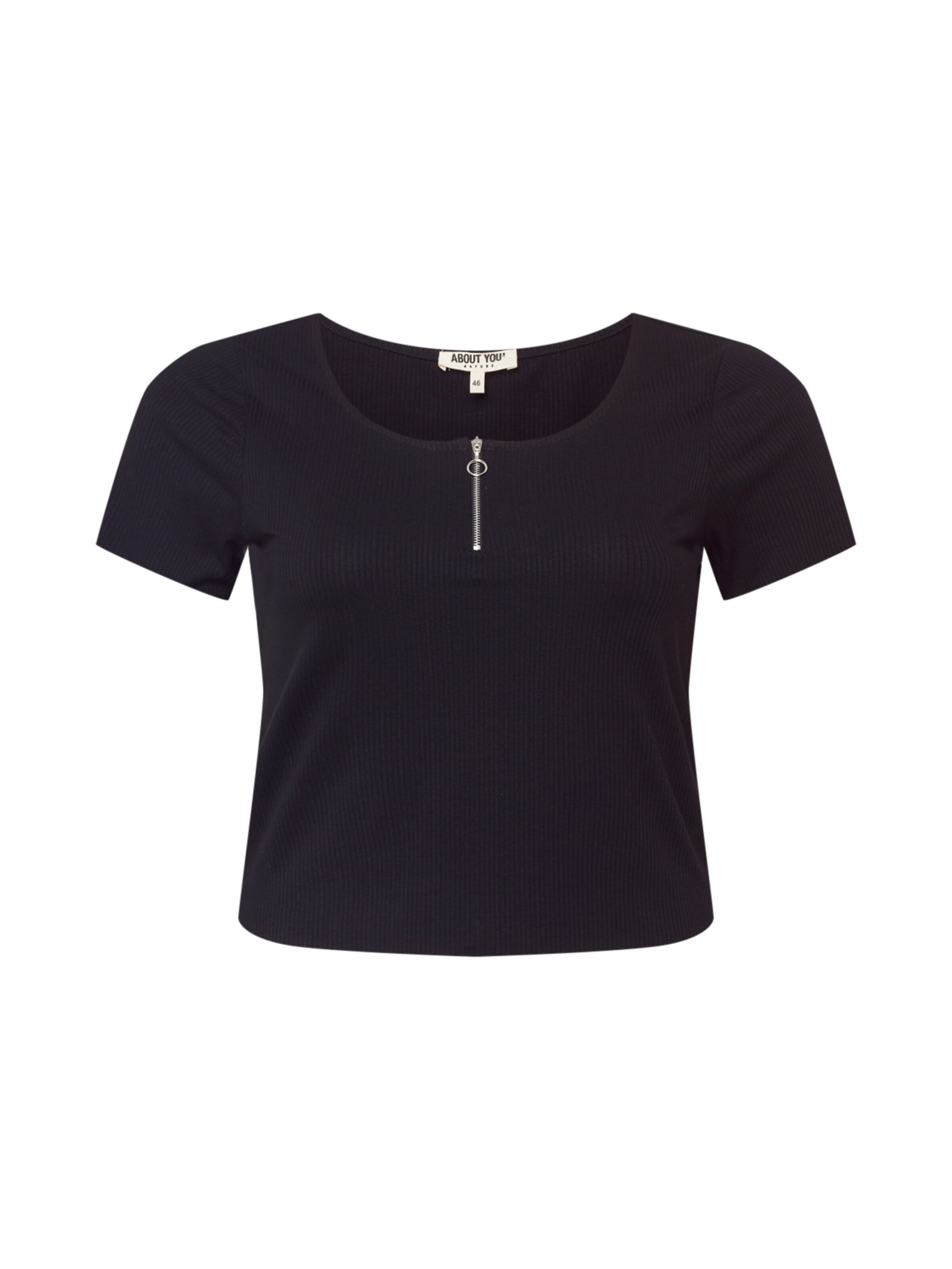 ABOUT YOU Curvy Tričko 'Selma' - Čierna: predná strana