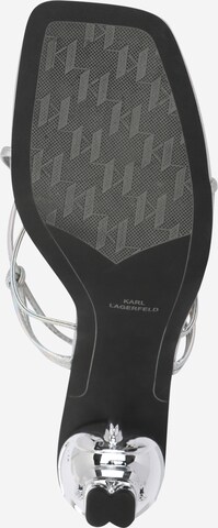 Karl Lagerfeld - Sandalias de dedo en plata