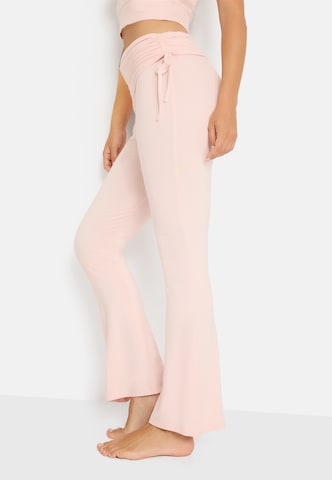 Flared Leggings di LSCN by LASCANA in rosa: frontale