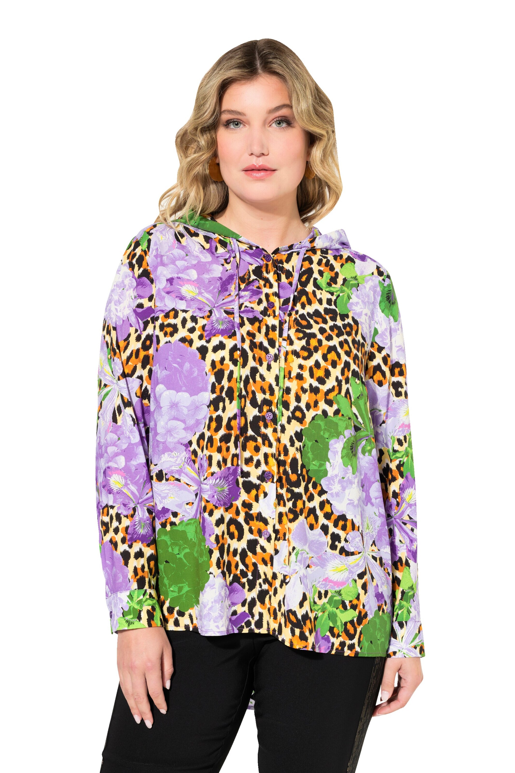 MIAMODA Blouse in Lila: voorkant