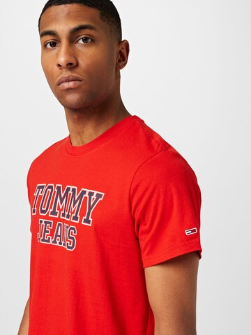 Tommy Jeans - Camisa 'Essential' em vermelho