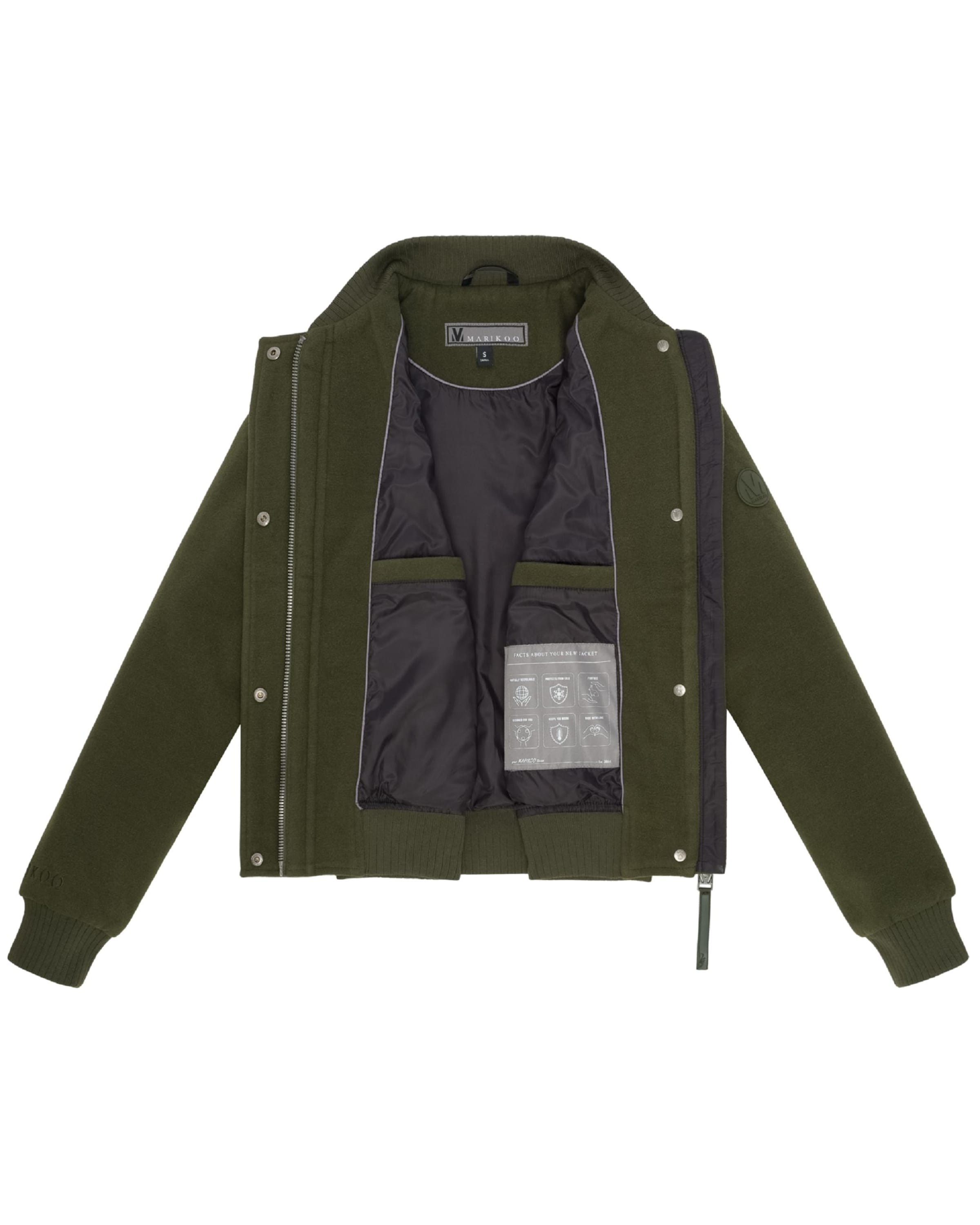 MARIKOO Overgangsjakke 'Zunaa 16' i grøn