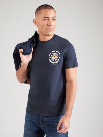 Lyle & Scott T-shirt 'Nature' i blå