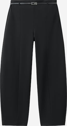 MANGO Barrel Hose in Schwarz: Vorderseite