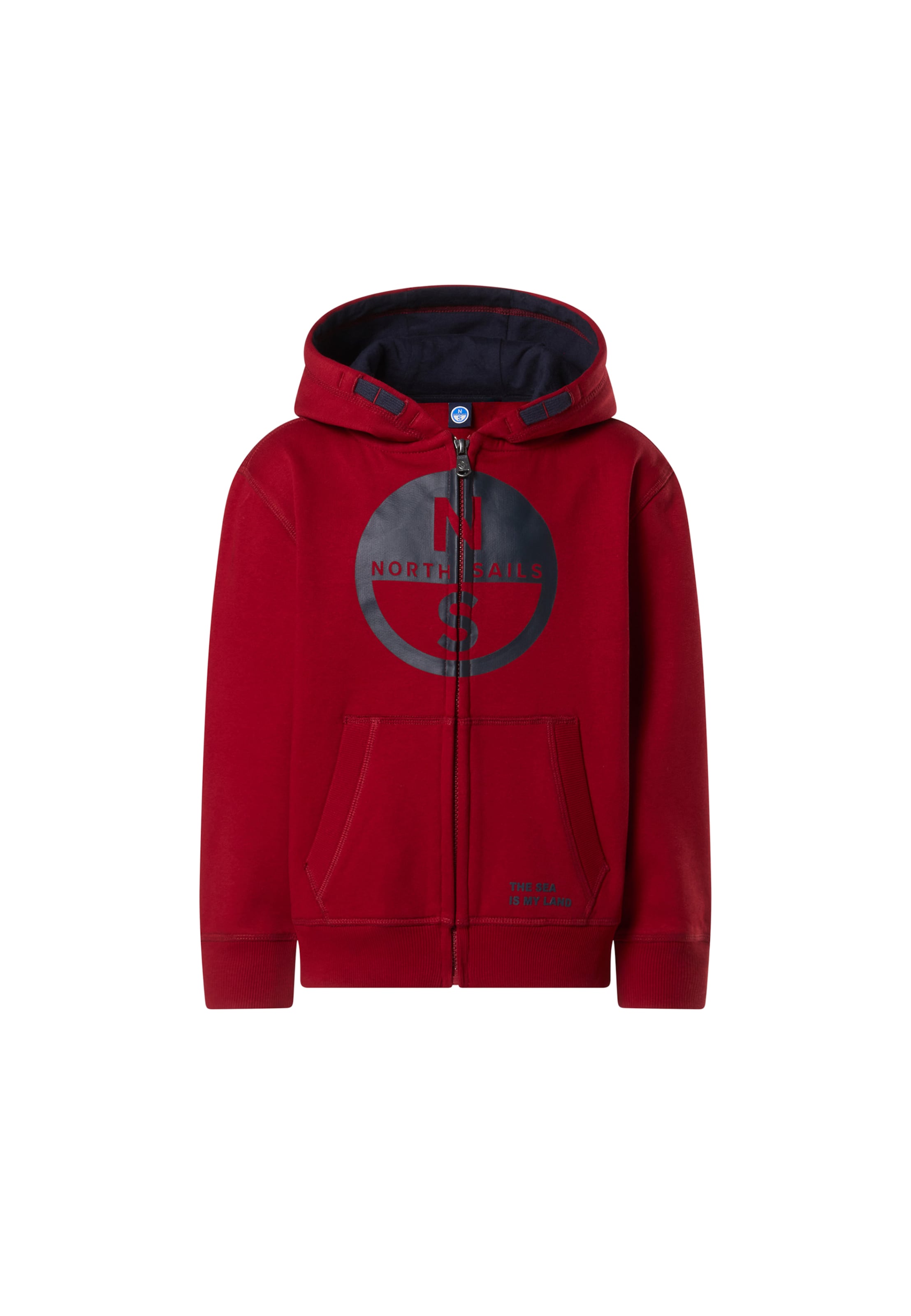 North Sails Sweatjacke in Rot: Vorderseite