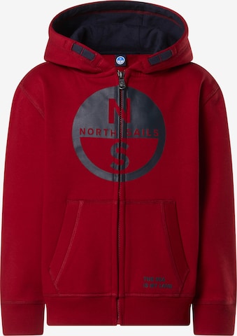 North Sails Sweatjacke in Rot: Vorderseite