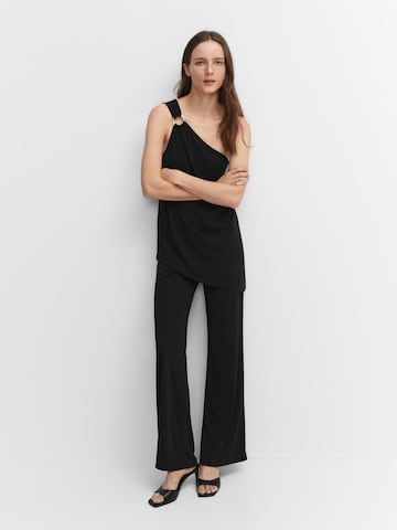 MANGO Loosefit Broek 'Beka' in Zwart