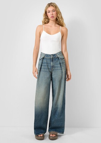 Wide Leg Jean QS en bleu