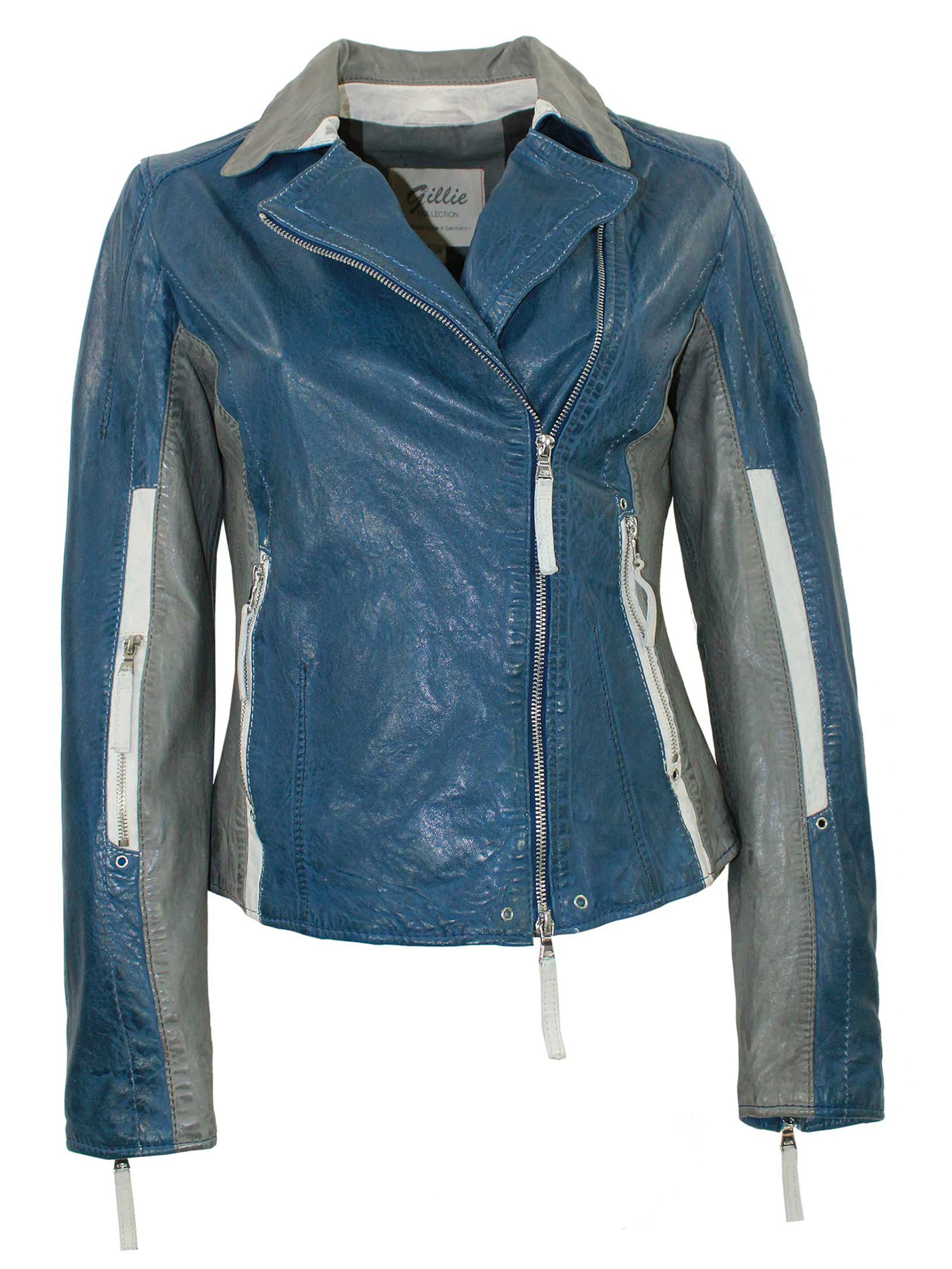 J.Gillie Between-Season Jacket 'Jaina' in Blue: front