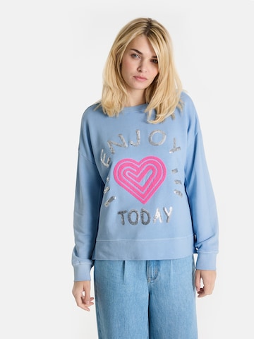 Sweat-shirt 'BibiL' LIEBLINGSSTÜCK en bleu : devant