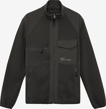 HALO Fleece jas in Grijs: voorkant