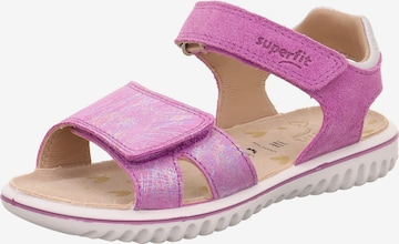 SUPERFIT Sandals 'Sparkle' in Purple: front