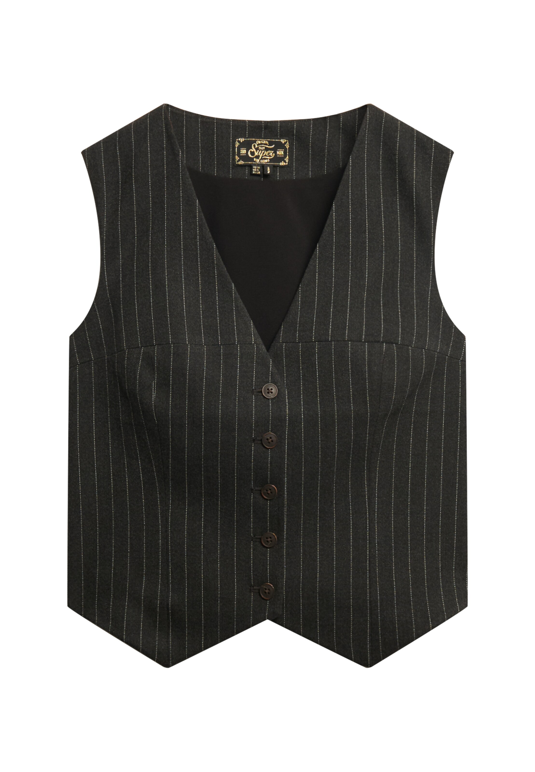 Superdry & Co Bodywarmer in Grijs: voorkant