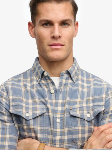 mėlyna Superdry & Co Standartinis modelis Marškiniai