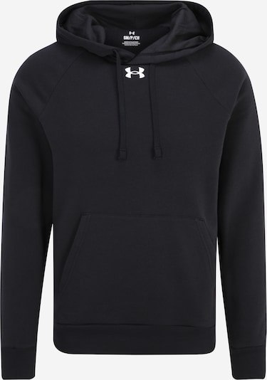 UNDER ARMOUR Sweatshirt de desporto em preto / branco, Vista do produto