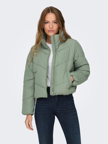 Veste mi-saison 'MAGGI' ONLY en vert : devant