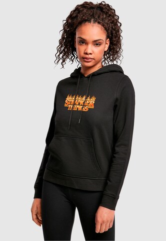 Sweat-shirt 'Stranger Things' ABSOLUTE CULT en noir : devant