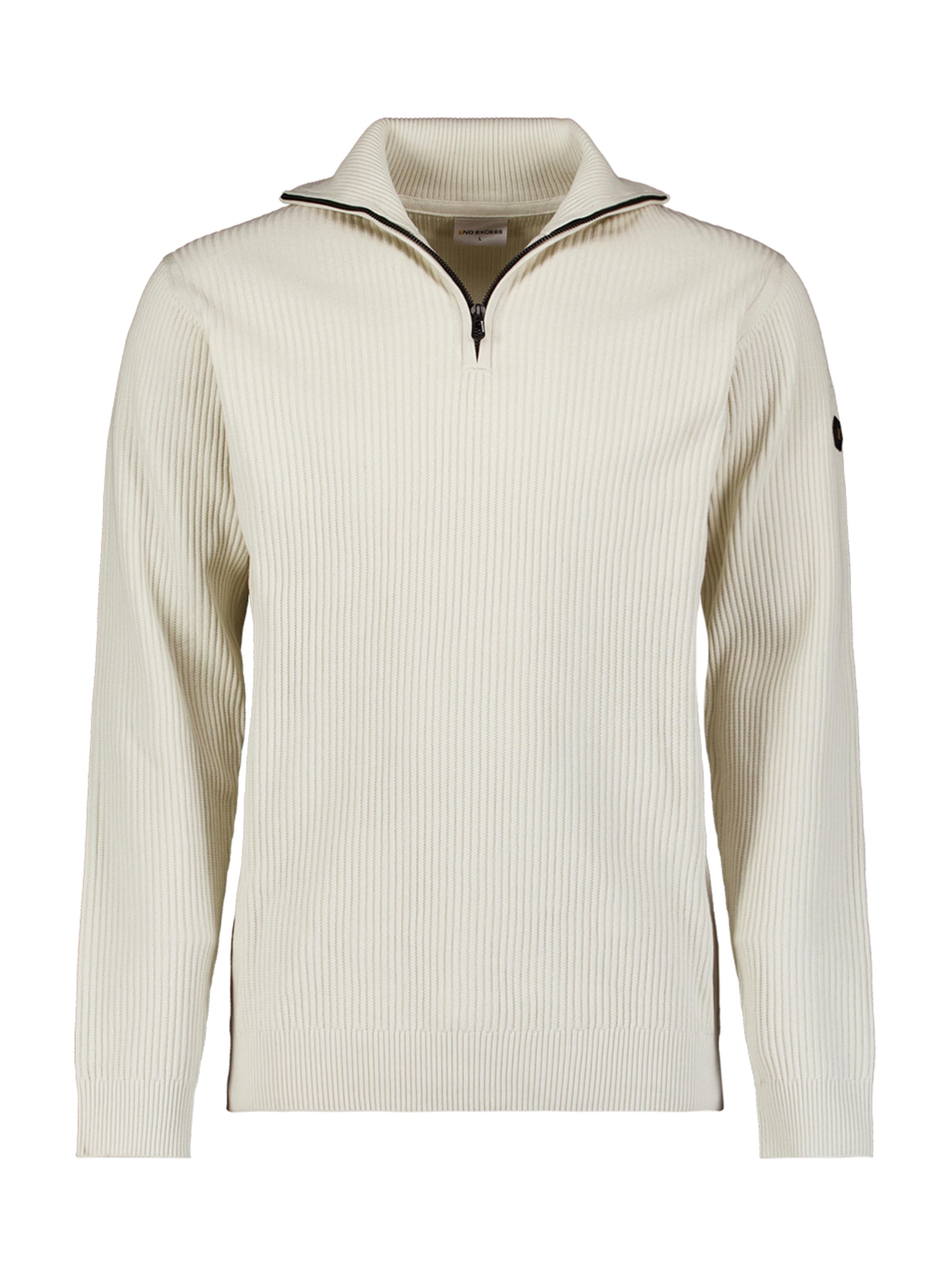 No Excess Sveter - Biela: predná strana